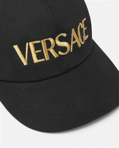 capello versace|Versace Cappello In Cotone Nero In Black .